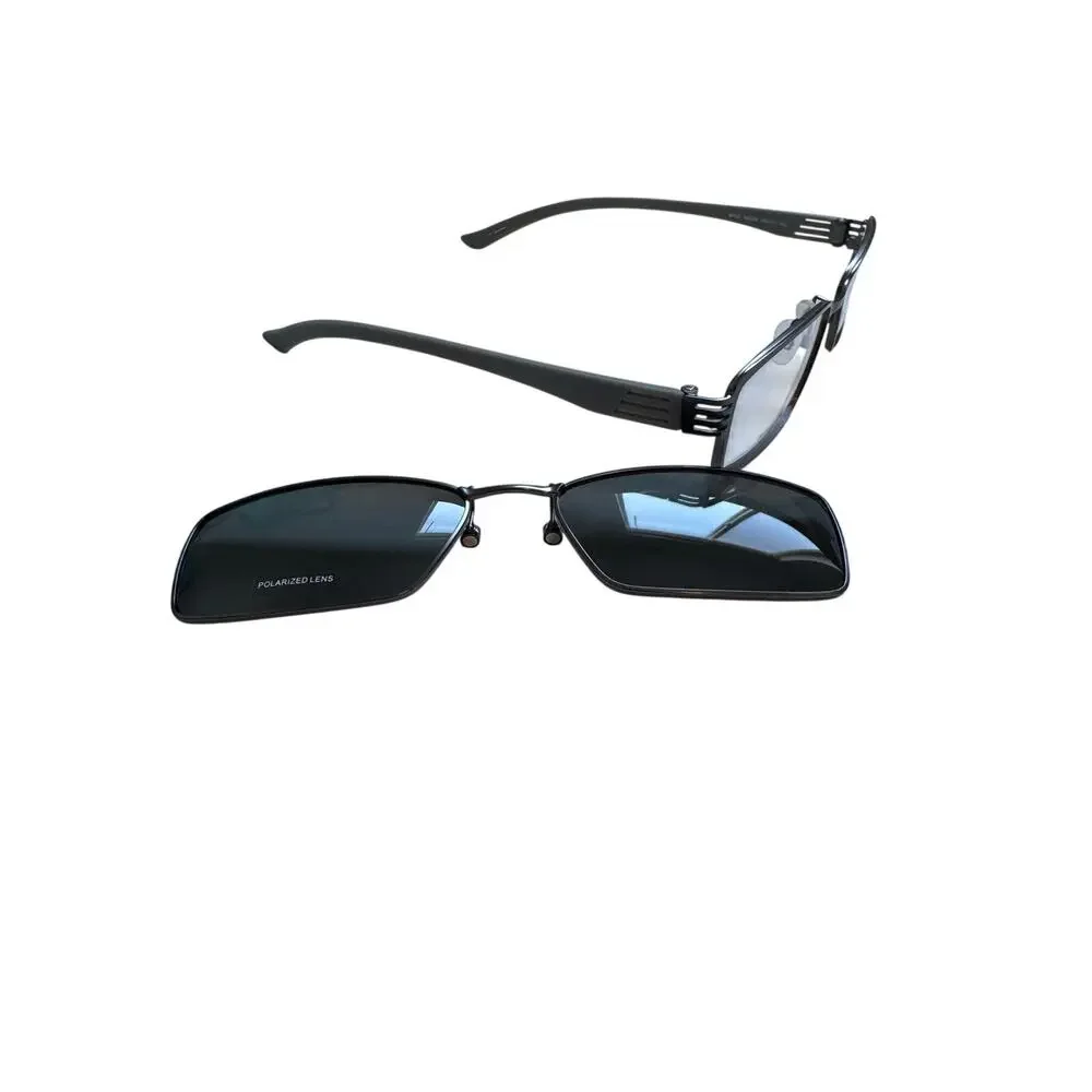 NWOT MAGIC CLIP M 422 Eyeglasses Matte Satin Gun 54-17-145